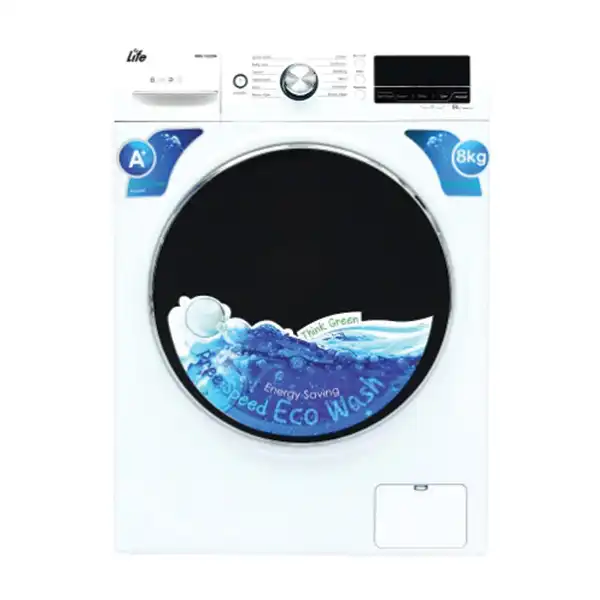 ماشین لباسشویی لایف مدل 1812TI / 1812W ظرفیت 8 کیلوگرم