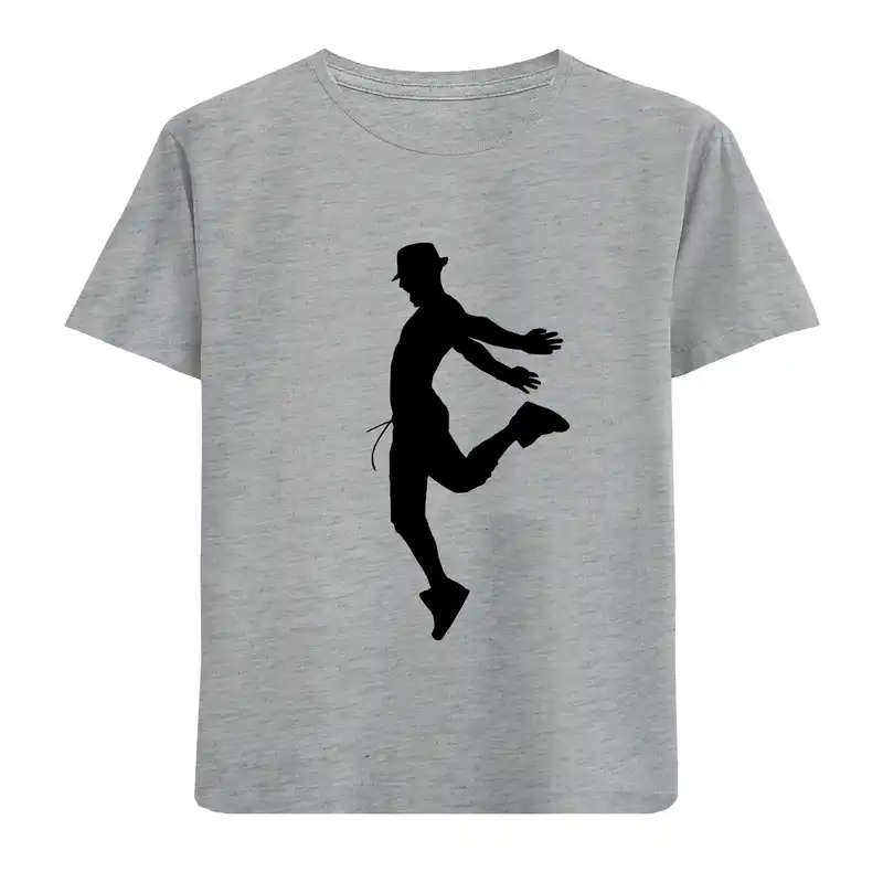 تی شرت آستین کوتاه بچگانه مدل استیکر ورزشی D200