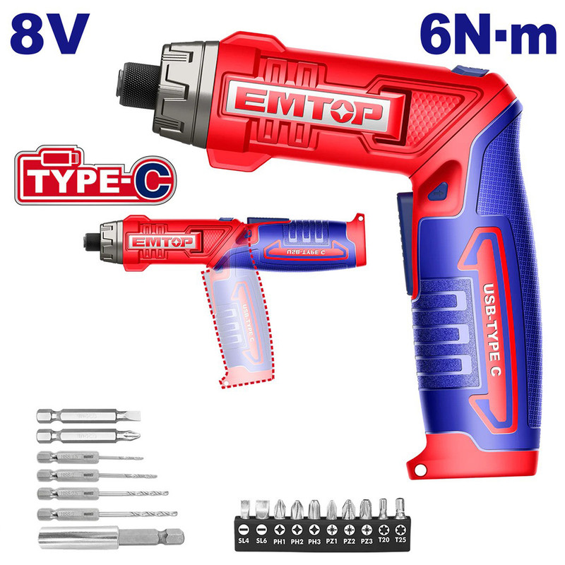 پیچ گوشتی شارژی ایمتاپ مدل ECSR0803