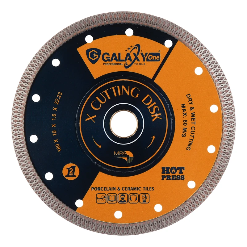 صفحه برش پرسلان گلکسی وان مدل PR180-X سایز 180 میلی‌متر