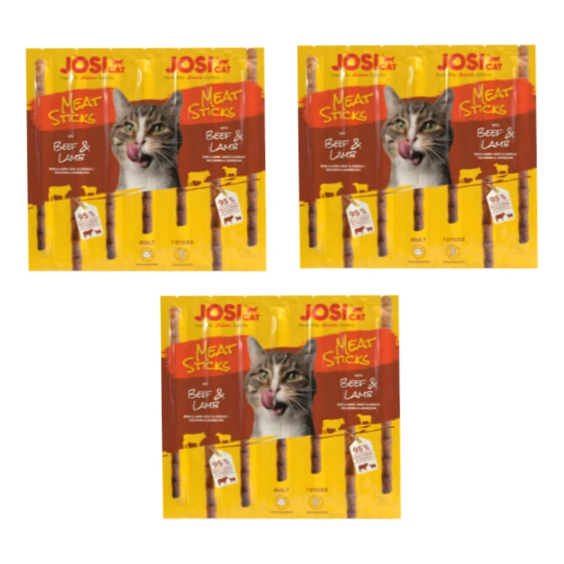 تشویقی گربه جوسرا مدل Meat Sticks Pack با طعم گوشت گاو و بره بسته 3 عددی
