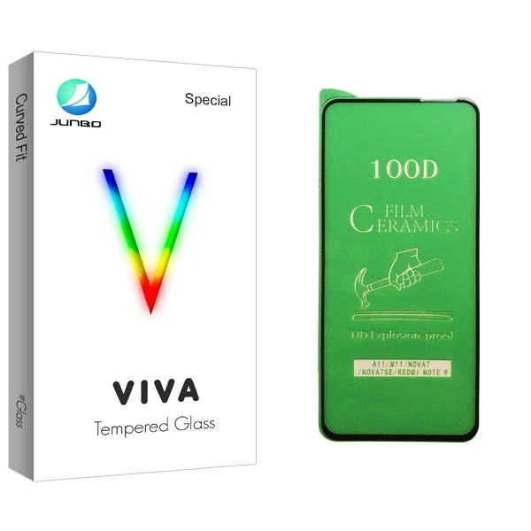 محافظ صفحه نمایش سرامیکی جانبو مدل Viva Glass مناسب برای گوشی موبایل شیائومی Redmi Note 9