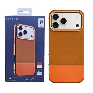 Levelo Cuir MagSafe GripStand Case for iPhone 17 Pro Max