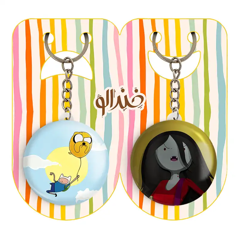 جاکلیدی خندالو مدل مارسلین و جیک و فین وقت ماجراجویی Adventure Time کد 2082220824 مجموعه 2 عددی