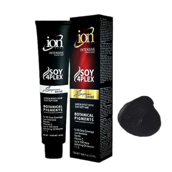 رنگ مو آیون شماره 1.1 حجم 120 میلی لیتر رنگ مشکی پر کلاغی