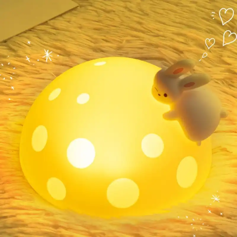چراغ خواب مدل لمسی خرگوش تنبل Moon Rabbit