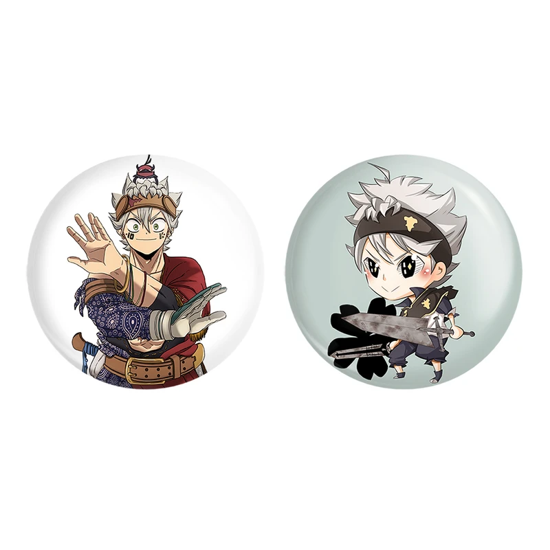 مگنت خندالو طرح آستا انیمه بلک کلاور Black Clover کد 1025410262 مجموعه 2 عددی