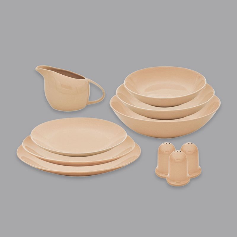 سرویس غذاخوری 30 پارچه کلارا مدل سرامیکی کد 1