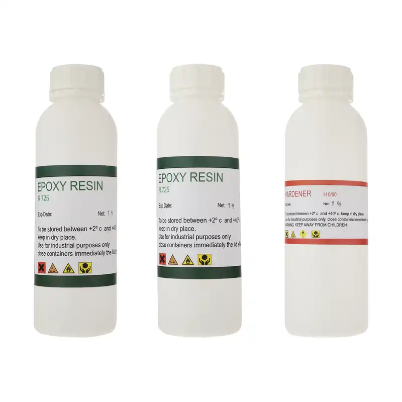 رزین اپوکسی مدل R725 حجم 3000 میلی لیتر مجموعه 3 عددی