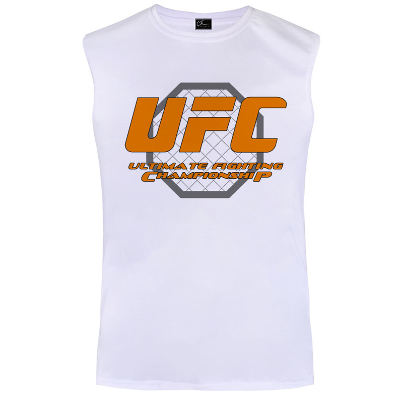 تاپ مردانه مدل UFC کد V61 رنگ سفید 