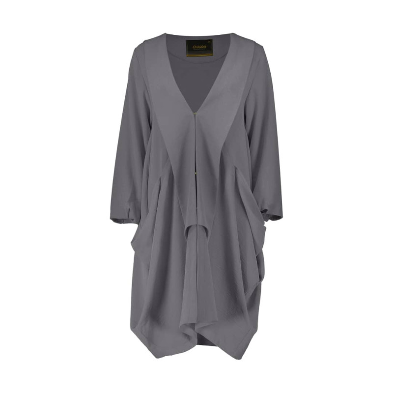 مانتو زنانه مدل 380 رنگ طوسی