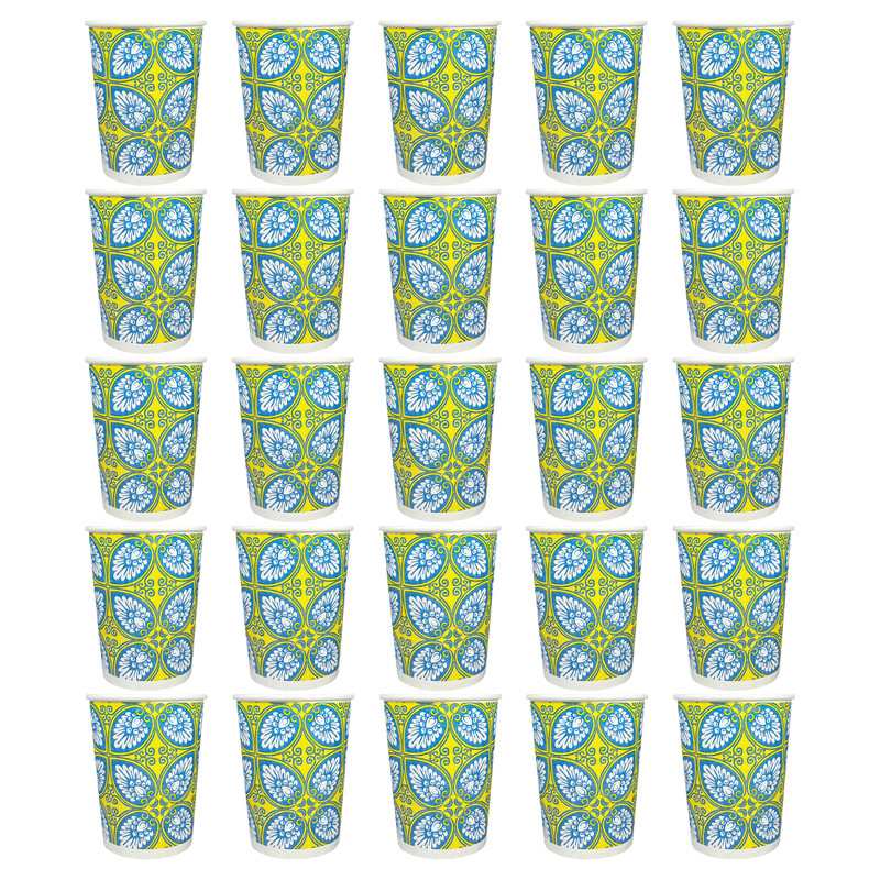 لیوان یکبار مصرف مدل کاغذی 738 بسته 25 عددی