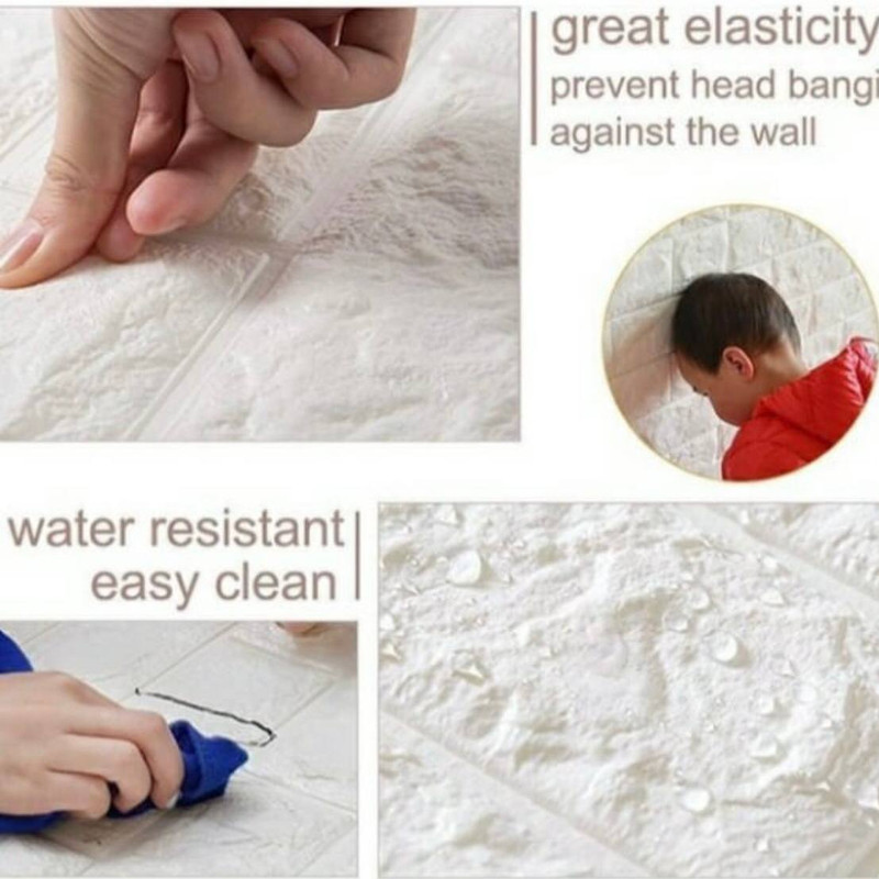 دیوارپوش مدل فومی کد AS05 بسته 6 عددی