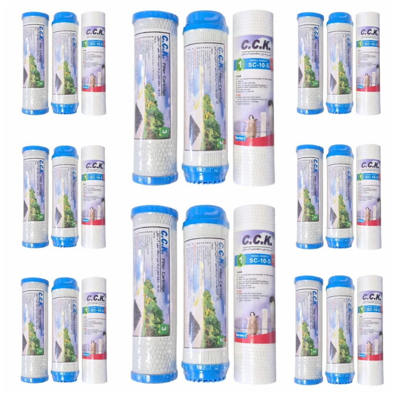 فیلتر دستگاه تصفیه آب خانگی سی سی کا مدل BLU-FILTER مجموعه 24 عددی