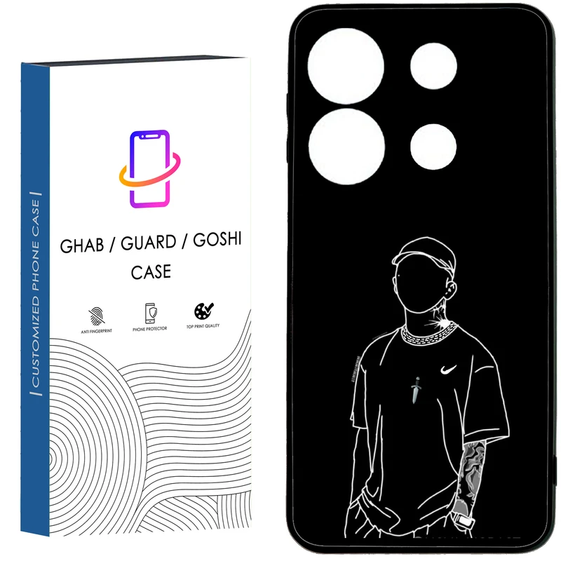 کاور قاب گارد گوشی طرح پسرانه کد 21 - tpu مناسب برای گوشی موبایل شیائومی Redmi Note 13 Pro 4G / Poco M6 Pro 4G