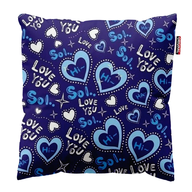 کوسن پاد آفرین طرح قلب کد 1570 سایز 30*30 سانتی متر