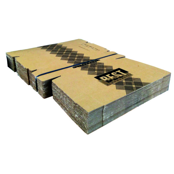 جعبه بسته بندی مدل کفش مردانه طرح BEST زیگزاگ کد M6 بسته 100 عددی