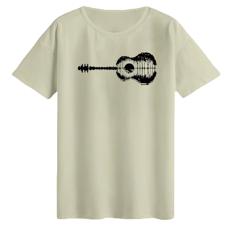 تی‌شرت لانگ آستین کوتاه زنانه مدل گیتار