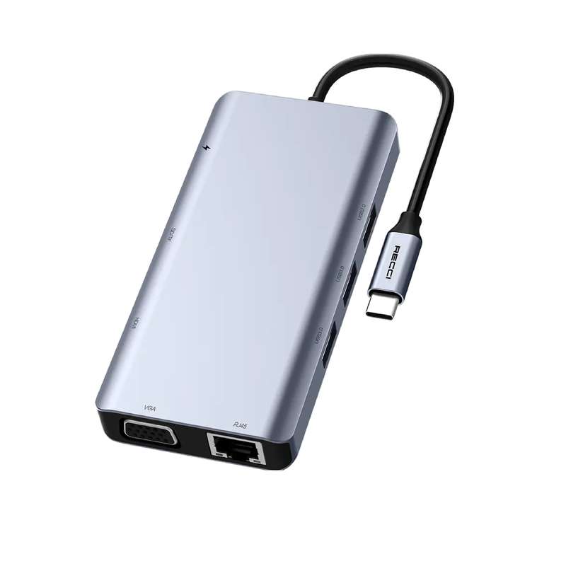 هاب 9 پورت USB-C رسی مدل RH09 هاب 9 پورت USB-C رسی مدل RH09