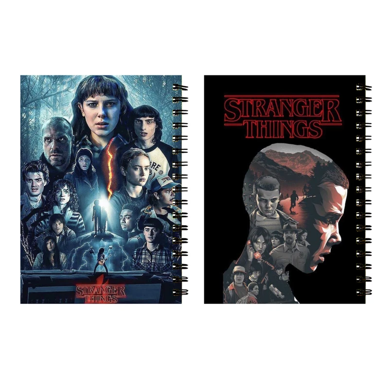 دفتر مشق 60 برگ طرح استرنجر تینگز کد 11 بسته دو عددی