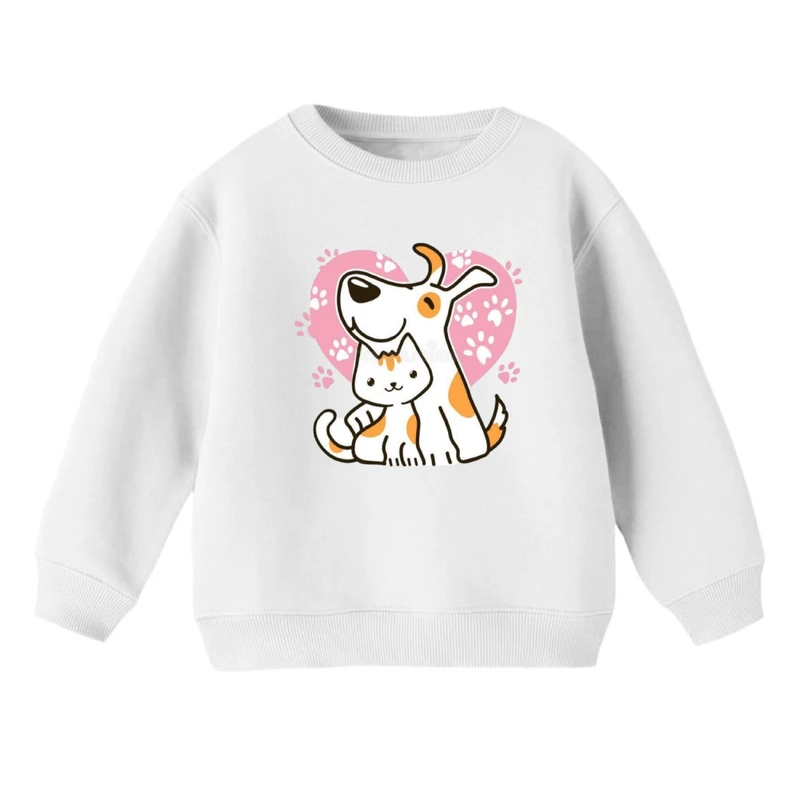 سویشرت بچگانه مدل سگ و گربه کد 2 