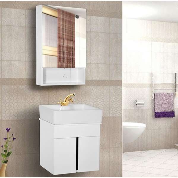 ست کابینت روشویی کاسپین مدل آیلار به همراه آینه و باکس
