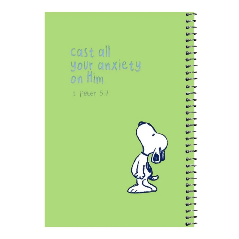 دفتر مشق 80 برگ اس جی مدل اسنوپی و نوشته    