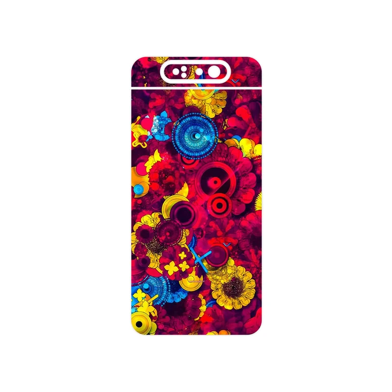 برچسب پوششی ماهوت مدل Vector Flower Garden Digital Art مناسب برای گوشی موبایل سامسونگ Galaxy A80