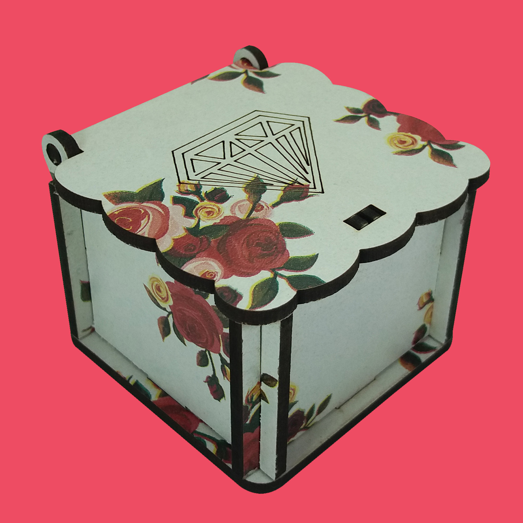 جعبه جواهرات طرح رز کد 1016