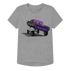 تی شرت آستین کوتاه پسرانه مدل رفیق مکویین کد SH37 رنگ طوسی