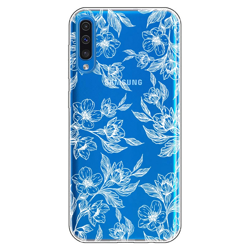 کاور مگافون طرح گل مدل C50-W مناسب برای گوشی موبایل سامسونگ Galaxy A50 / A50 S / A30 S