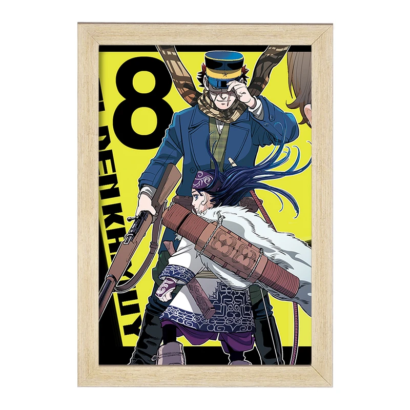 تابلو خندالو مدل سایچی انیمه کامویی طلایی Golden Kamuy کد 23714