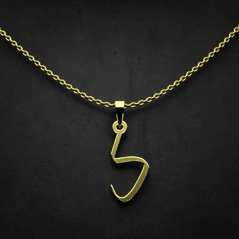 گردنبند طلا 18 عیار زنانه مدوپد مدل حرف ک کد I3-1-1889