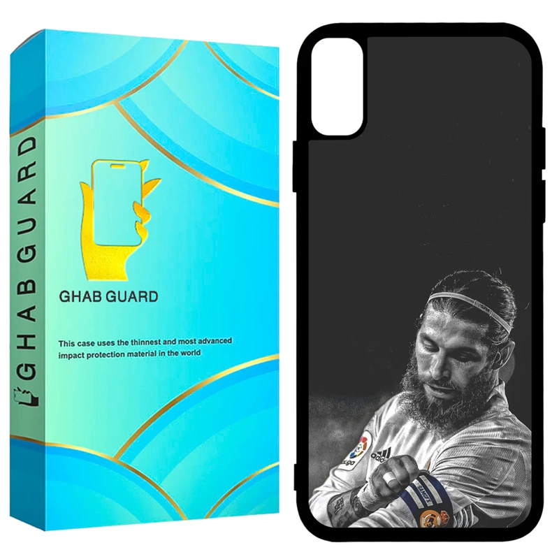 کاور قاب گارد طرح سرجیو راموس مدل GCHPX مناسب برای گوشی موبایل اپل iPhone X / XS