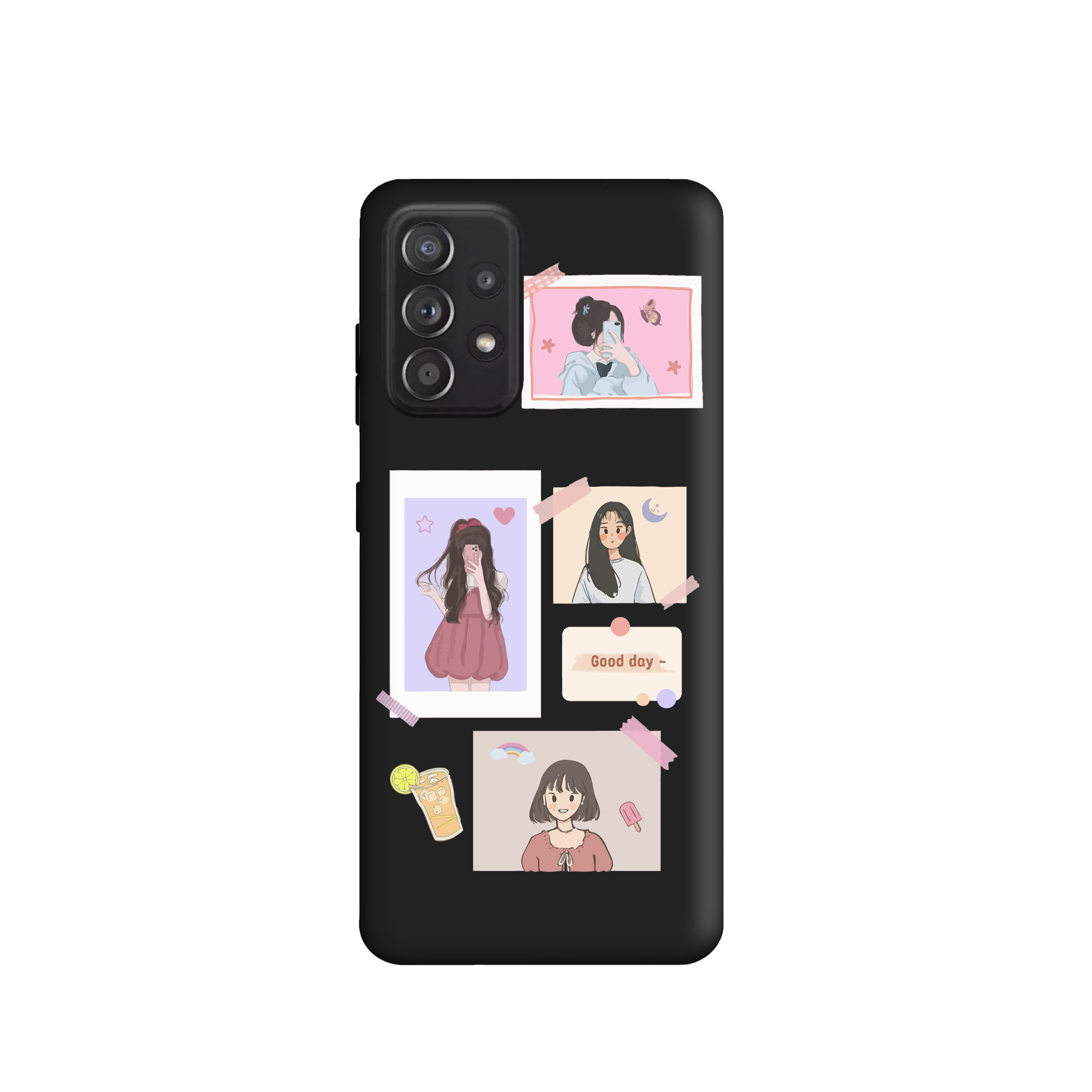 کاور طرح عکس دخترانه کد FF337 مناسب برای گوشی موبایل سامسونگ Galaxy A52