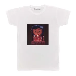 تی شرت بچگانه پرمانه طرح کورالین کد pmt.4794