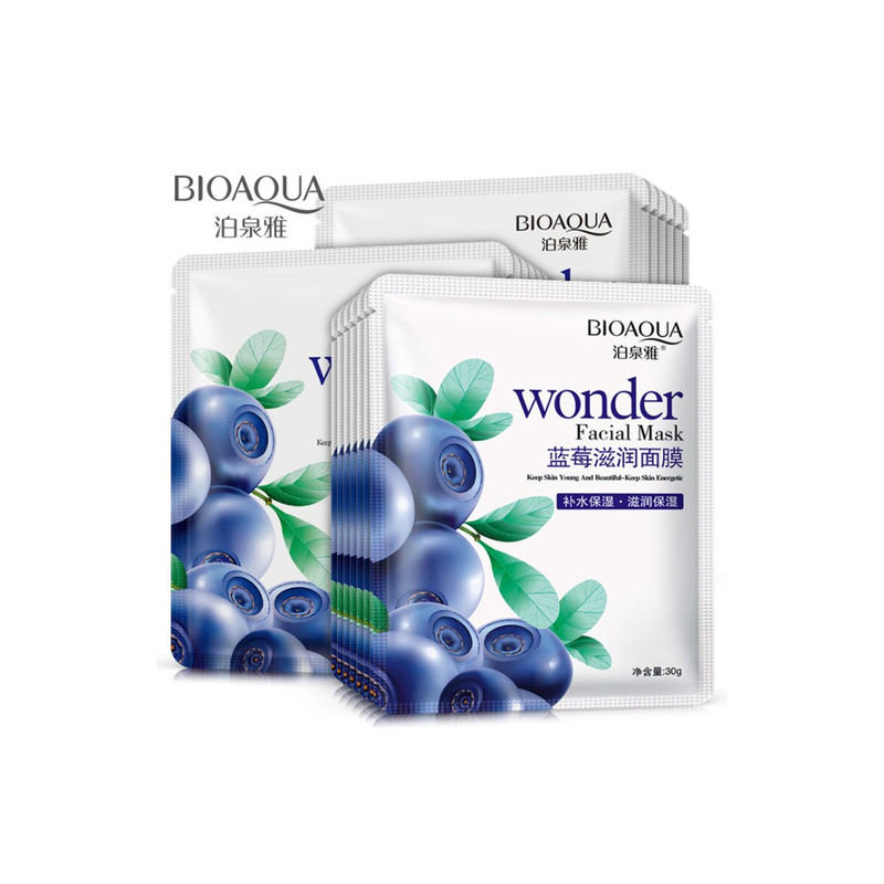ماسک صورت بایو آکوا مدل Blueberry وزن 30 گرم بسته 3 عددی ماسک صورت بایو آکوا مدل Blueberry وزن 30 گرم بسته 3 عددی