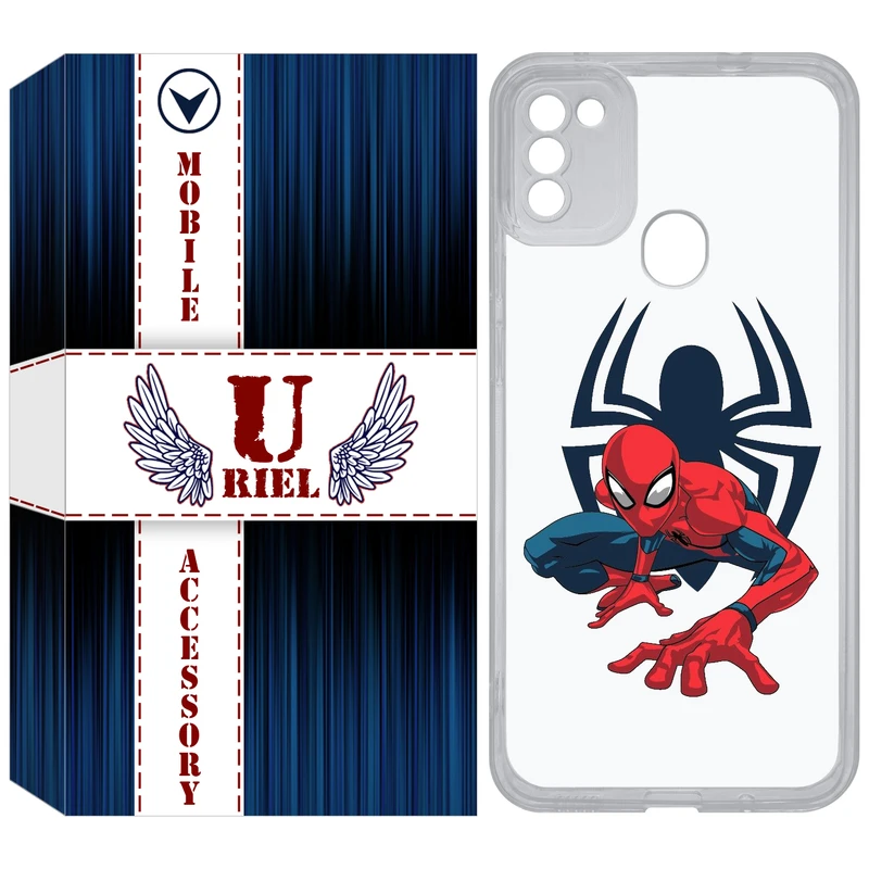 کاور یوریل مدل Clear کد 75 طرح اسپایدرمن مناسب برای گوشی موبایل سامسونگ Galaxy A11 / M11