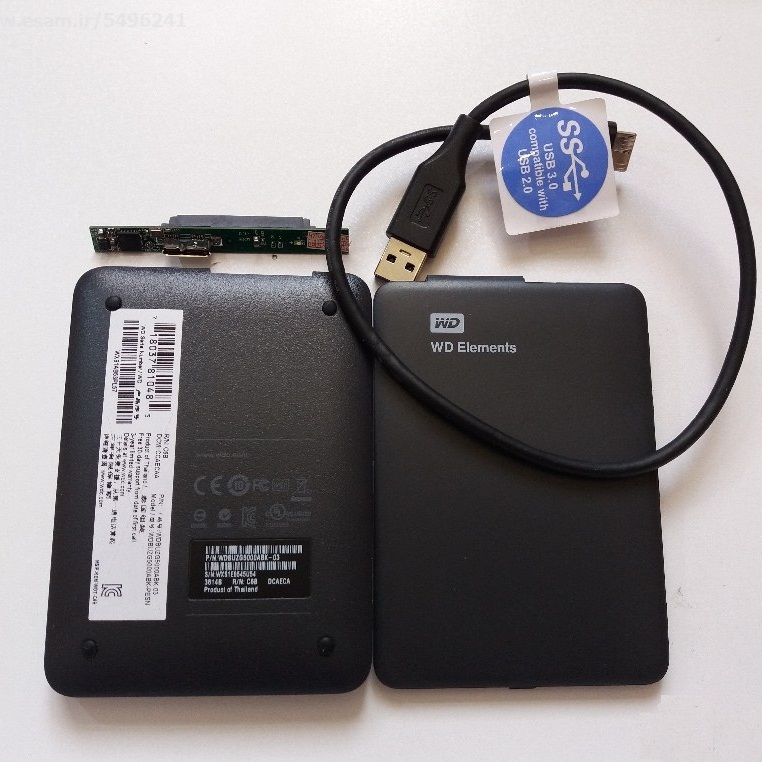 قاب هارد اکسترنال وسترن دیجیتال 2.5 اینچی کد 002 مدل USB 3.0