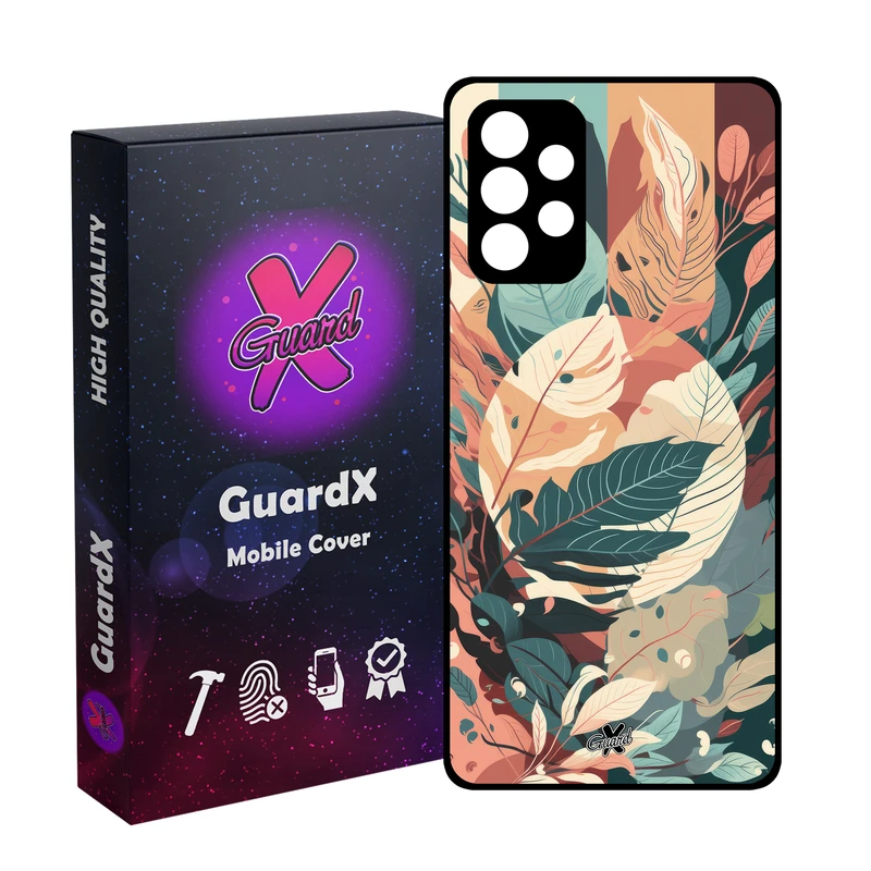 کاور گارد ایکس طرح برگ مدل Glass10657 مناسب برای گوشی موبایل سامسونگ Galaxy A32 4G