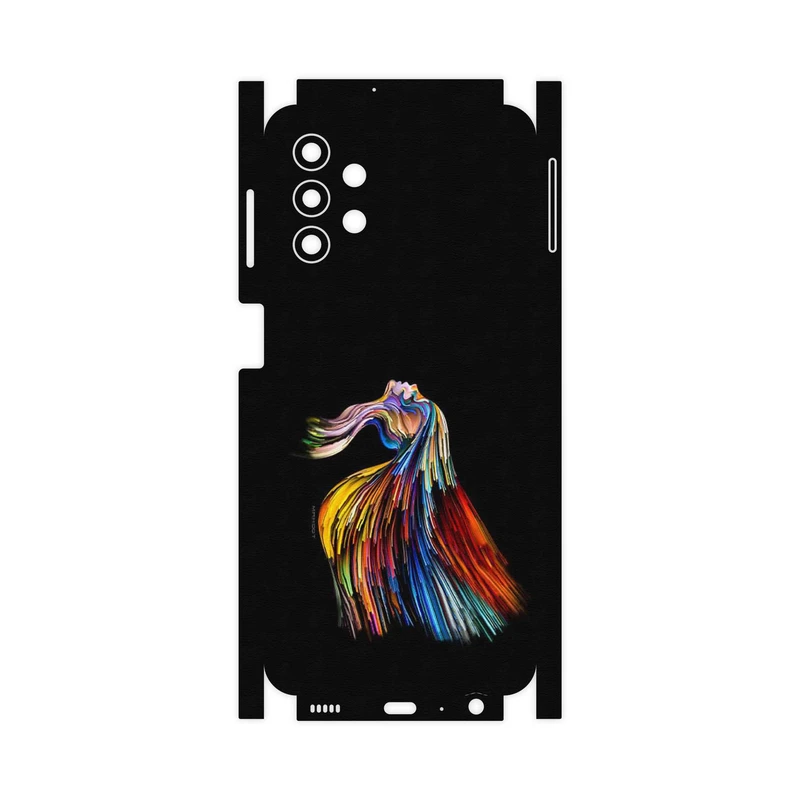 برچسب پوششی ماهوت مدل Rainbow Hair Digital Art-FullSkin مناسب برای گوشی موبایل سامسونگ Galaxy A32 5G