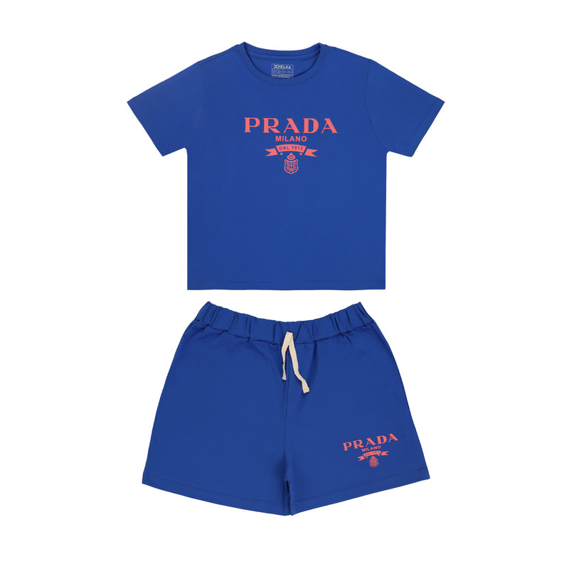 ست تی شرت و شلوارک زنانه مدل چاپدار