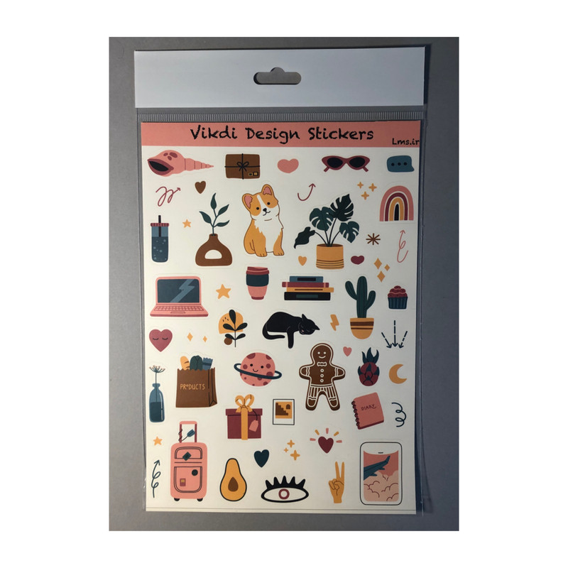 برچسب مدل سگ و لوازم جانبی کد 4