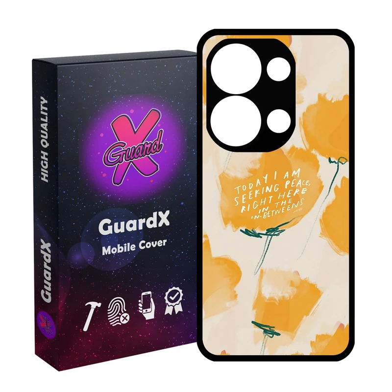 کاور گارد ایکس طرح Flower مدل Glass10830 مناسب برای گوشی موبایل شیائومی Redmi Note 13 Pro 4G / Poco M6 Pro 4G