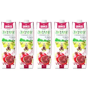  آب انار ارگانیک شادلی - 1 لیتر بسته 5 عددی 