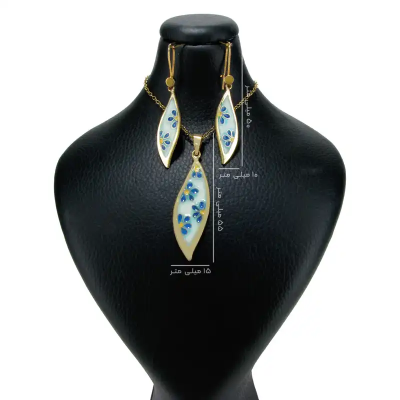 نیم ست نقره زنانه مدل دیبا