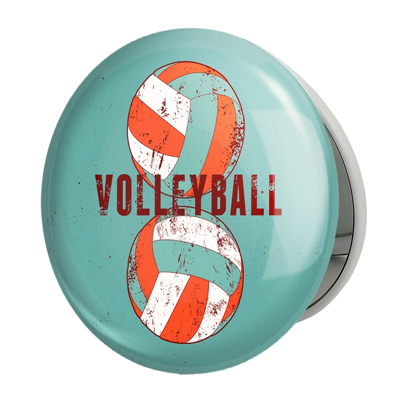 آینه جیبی خندالو طرح والیبال Volleyball مدل تاشو کد 26428 
