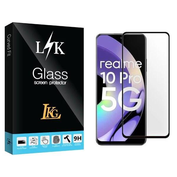 محافظ صفحه نمایش شیشه ای ال کا جی مدل LKK مناسب برای گوشی موبایل ریلمی 10 Pro 5G