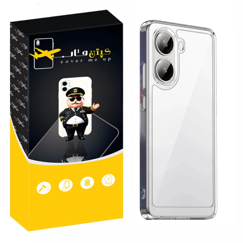 کاور کپتن قاب مدل Crystal مناسب برای گوشی موبایل شیائومی Poco X7 Pro