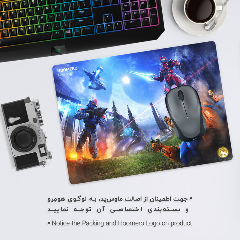 ماوس پد هومرو مدل A4305 طرح بازی Halo Infinite 1